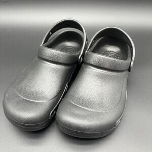 Crocs Bistro Clog Unisex Black Slip On Men's 6 | Women's 8 Non Slip